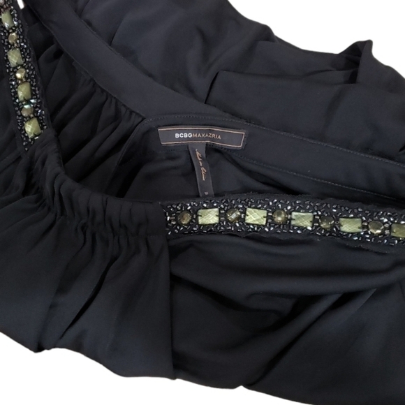 BCBGMaxAzria Embellished One Shoulder Top - Picture 5 of 6